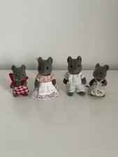 Sylvanian Families Thistlethorn Grey Mouse Mice Family Tomy 1st Edition