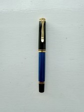 Pelikan Souverän M400 Fountain Pen 14K Nib, Blue/Black/Gold
