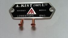 Vintage Austin 7 Box Ruby Seven Rist Horn Badge & Rivets