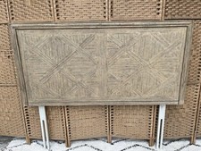 Gallery Direct Mustique Parquet Headboard, 135cm Double, Mindy Wood, RRP380