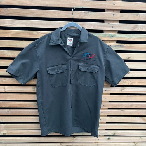 Dickies mens grey work shirt - mens,