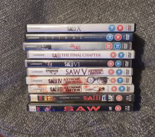 Saw horror franchise dvd - saw,