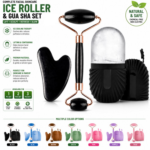 Gua sha face massage ice - face,