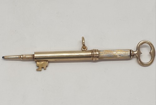 Antique gold key - antique,