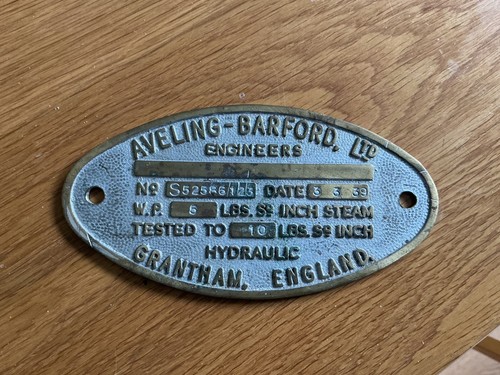 Vintage aveling barford brass - aveling,