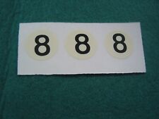 RS22B Repro Scalextric Decal OFF WHITE ROUNDAL #8  LOTUS/MATRA NEED CUTTING OUT