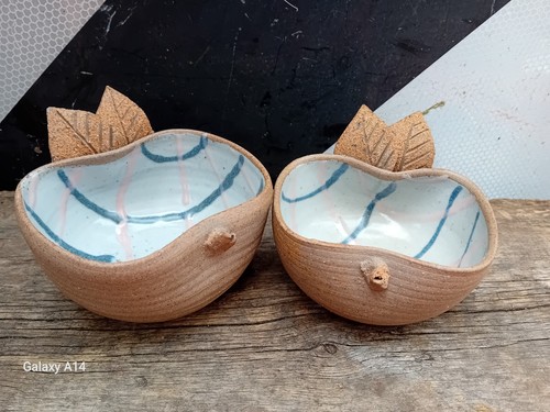 British studio pottery - x2,
