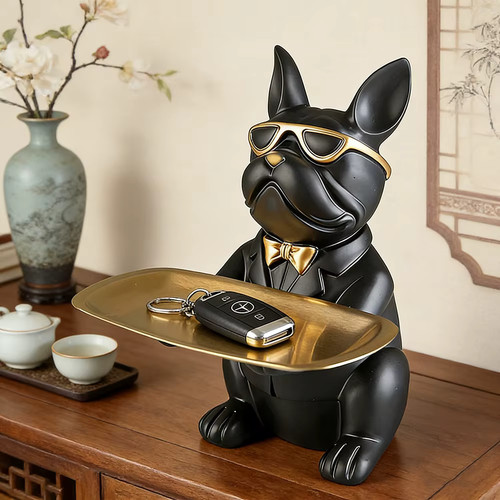 French bulldog decorative - french, tray
