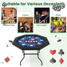 GAINOOM 130cm Foldable Poker