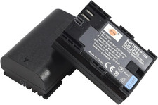2PCS LP-E6 LPE6 Li-Ion Battery