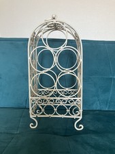 Vintage-style Metal Wine Rack