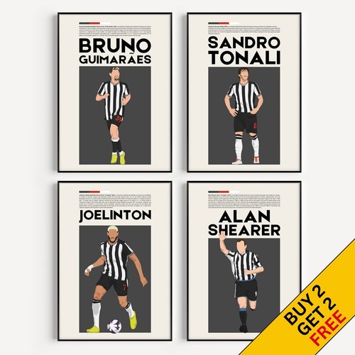 Newcastle football poster - football,