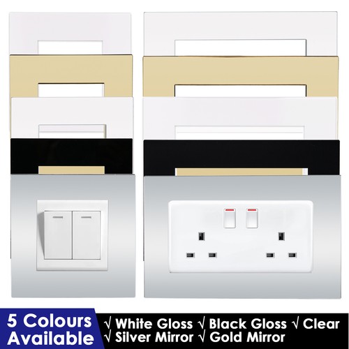 Single double light switch - light,