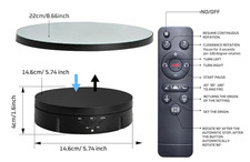 JAYEGT 2 in 1 Motorized Rotating Display Stand with 5.74/8.66 inch platform