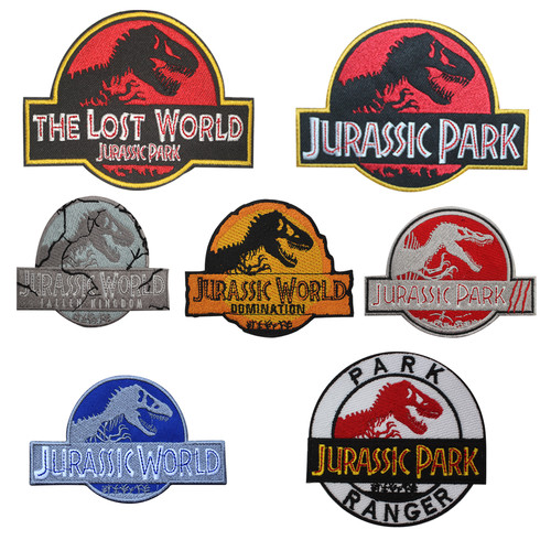 Jurassic park movie iron sew - jurassic,