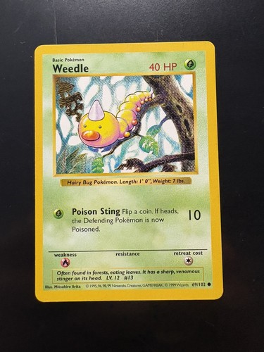 Weedle base set shadowless - base,