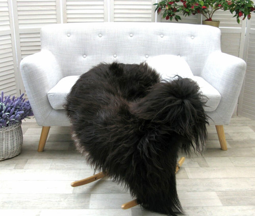 Icelandic sheepskin rug brown - icelandic,