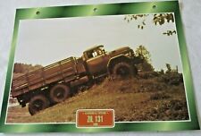 Trucks Maxi Card FlatBeds & Tippers - 1968 ZIL 131