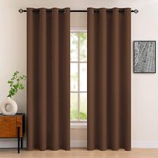 BROWN BLACKOUT CURTAINS READY