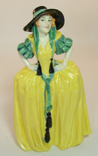 Early Rare Royal Doulton 8 1/2" Lady Figurine HN1414 Patricia c1935 VGC