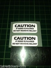 3 CAUTION IF RIDER IS INJURED