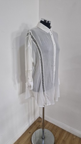 Sosander white blouse size - , 14