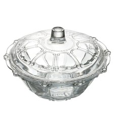 Glass candy jar - glass,