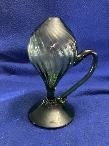 Hand blown green glass - blown,
