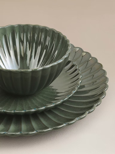 Dinner set green reactive - set,