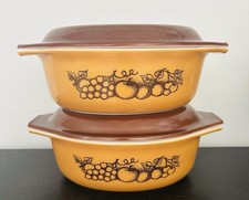 (2) Pyrex Old Orchard  #043