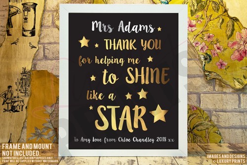 Personalised teacher thank - personalised,