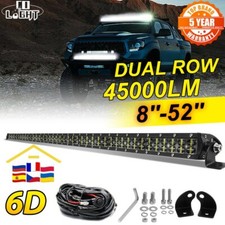 Slim 6D 52" Led Work Light  Bar Spotlight Offroad 2-Rows For LAND ROVER DEFENDER