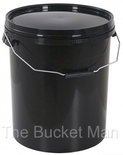 Ltr litre black - black, plastic