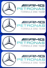 4xX 140MM AMG PETRONAS F1 TEAM DECAL VINYL STICKERS MERCEDES