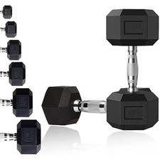 Hex Dumbbells Rubber Weight