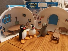 BBC 1992 Pingu Igloo Playset Vintage Rare Golden Bear Complete Set