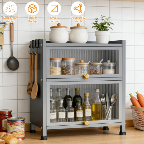Tier kitchen storage cabinet - 3,