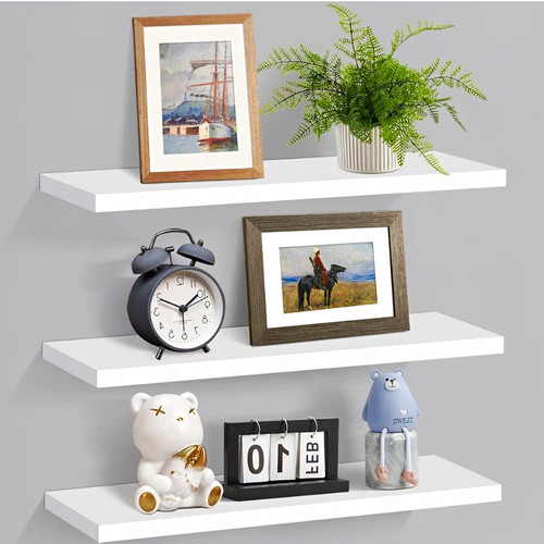White wall mounted floating - wall,