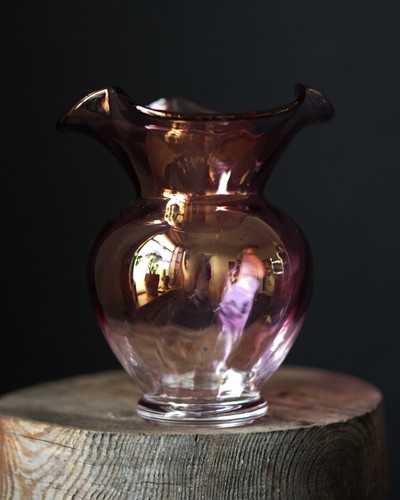 Vintage pink purple iridescent - pink,