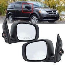 Textured Black Side Mirror For