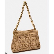 Zara Rafia Woven Beachy Bag