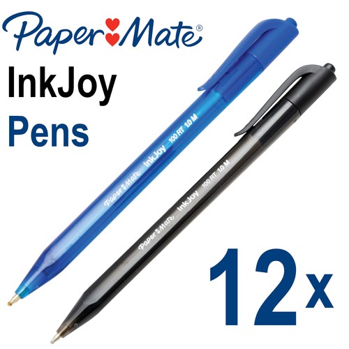 12x paper mate inkjoy 100rt - paper,