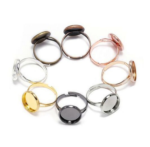 10pcs adjustable blank ring - 10pcs,