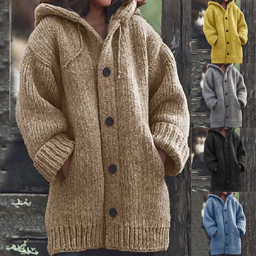 Women knitted cardigan casual - knitted,