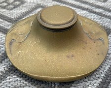 Antique Art Deco Geschutzt Bronze Depose Inkwell