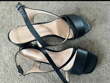 Black Shoes With Box Heel