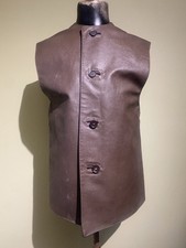 Vintage 1950’s-60’s Faux Leather British Military Jerkin