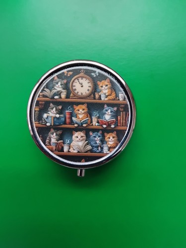 Pill box featuring cats the - pill,