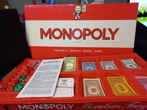 Vintage waddingtons monopoly - vintage,