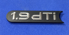 RENAULT 1.9 dti - VINTAGE CAR BADGE / EMBLEM - 125  X 30  MM